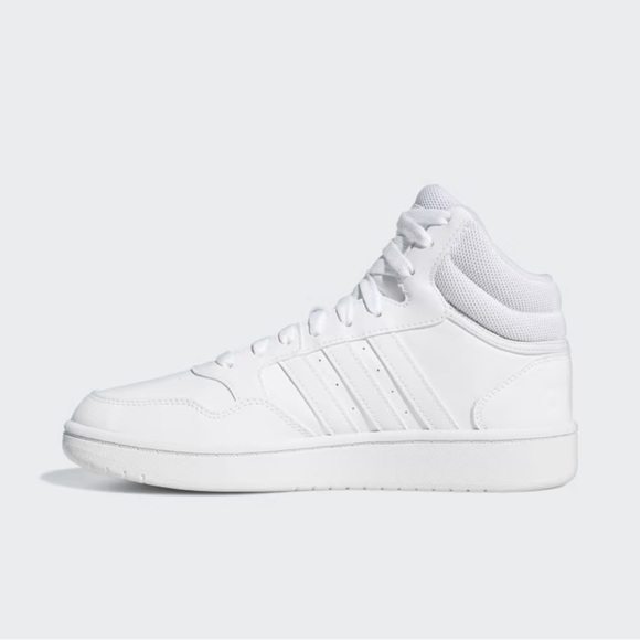ADIDAS WOMEN’S HOOPS MID CLASSIC SNEAKERS - WHITE SIZES 9 & 9.5 (NEW WITH TAGS) - Picture 5 of 7